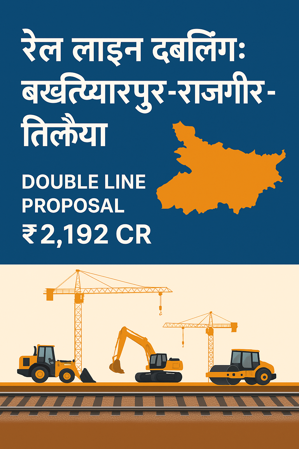 Bakhtiyarpur Rajgir Tilaiya line doubling