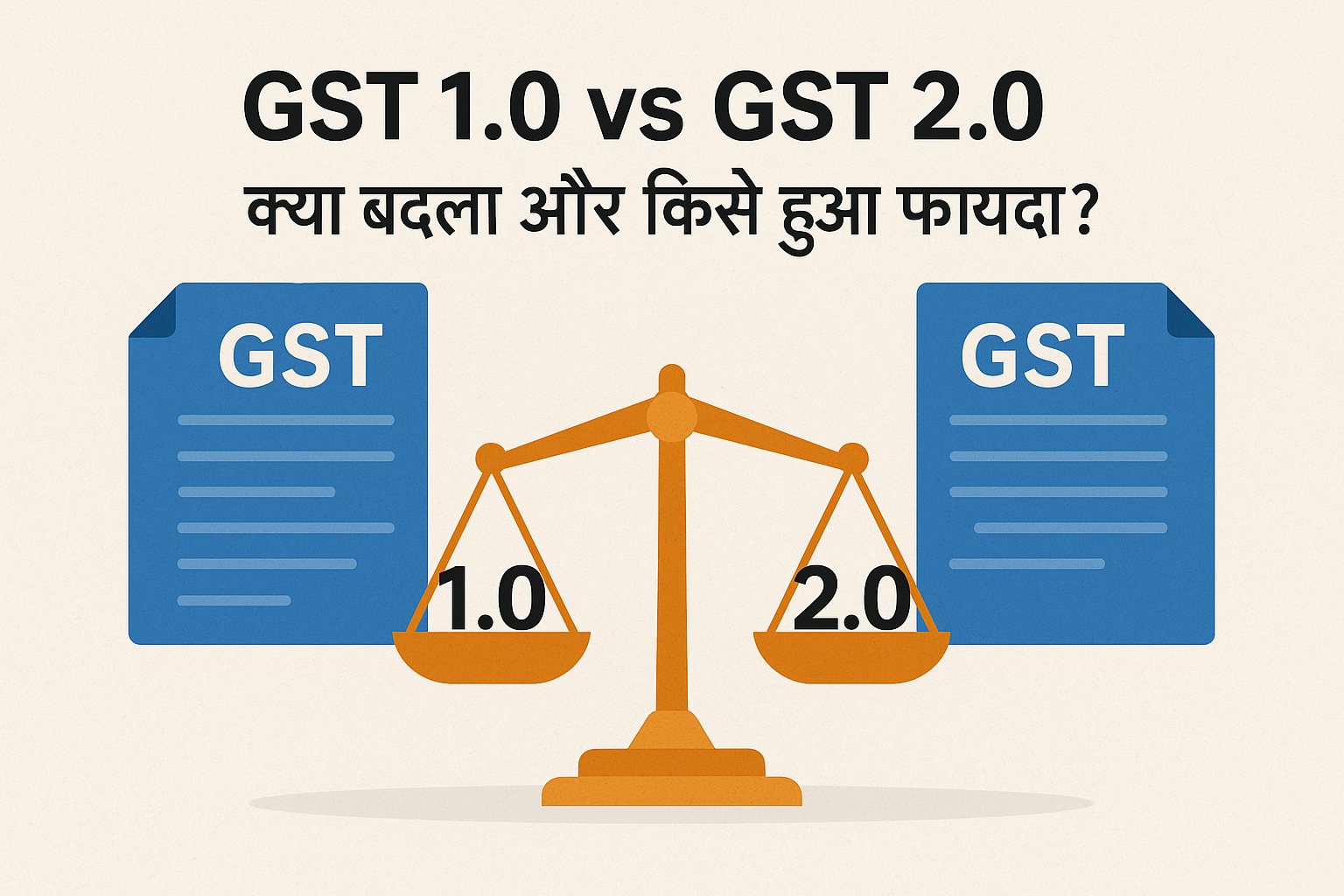 GST 1.0 vs GST 2.0: क्या बदला और किसे हुआ फायदा?