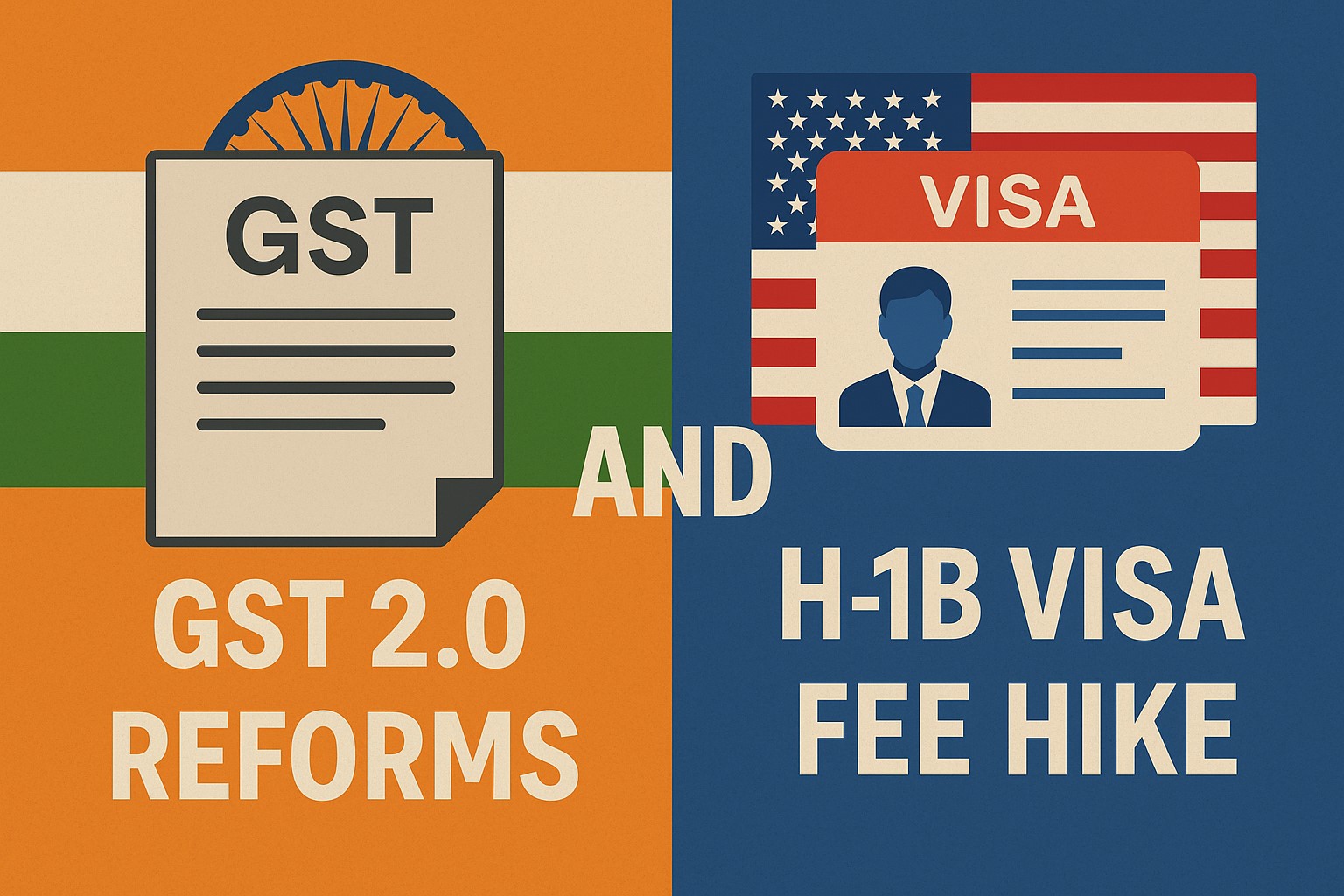 GST 2.0 बदलाव और H-1B वीज़ा शुल्क वृद्धि का विश्लेषण