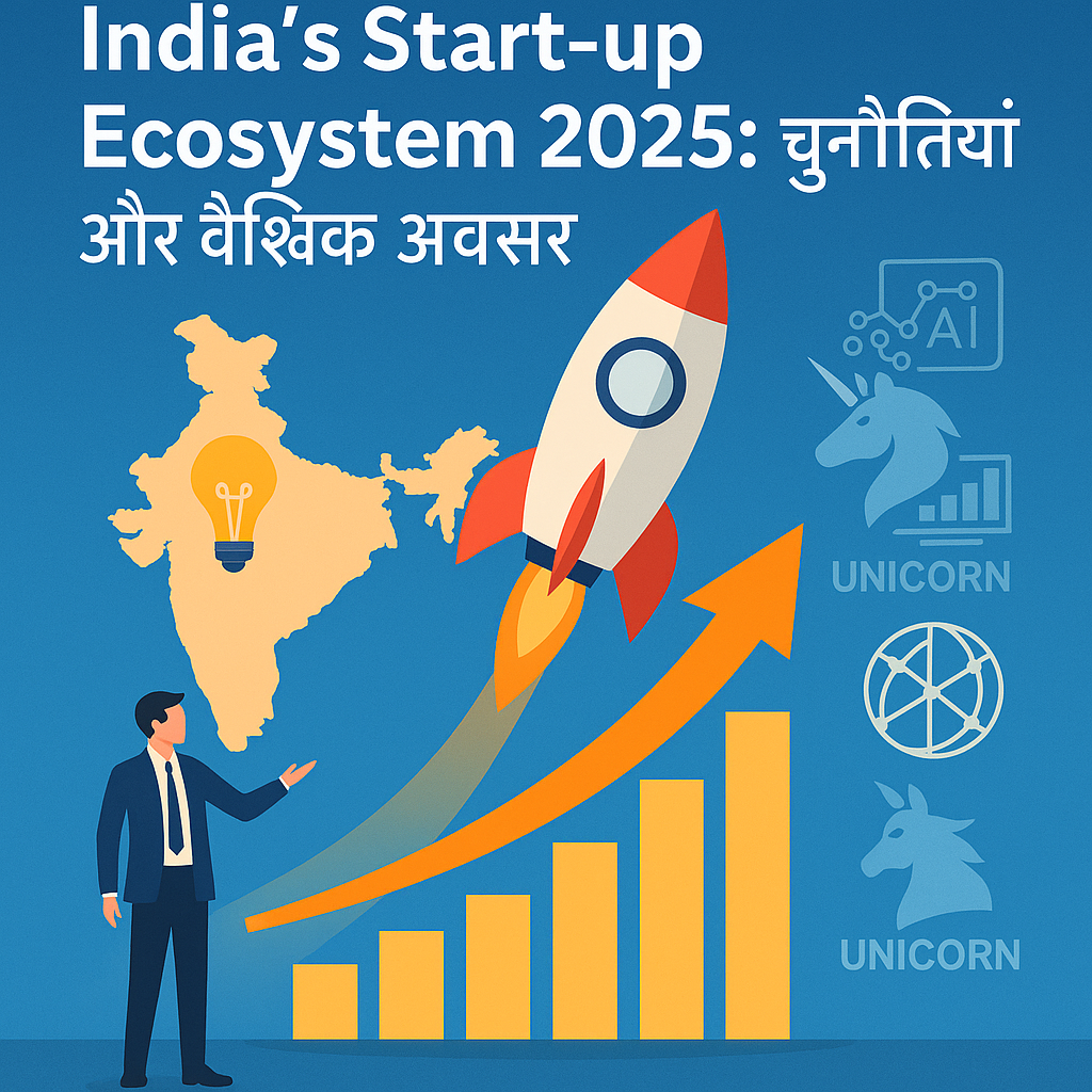 India’s Start-up Ecosystem 2025: चुनौतियाँ और वैश्विक अवसर