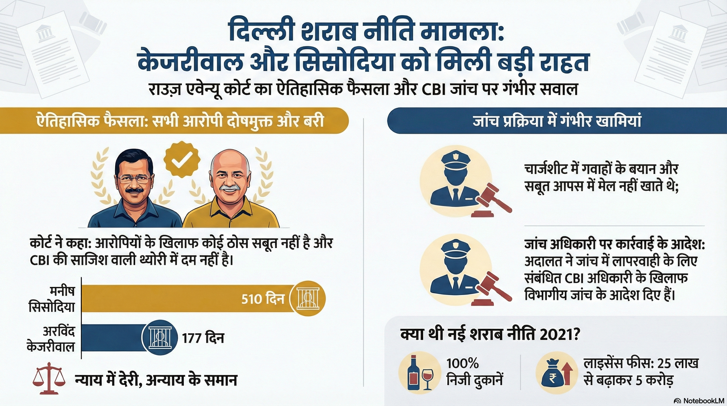 दिल्ली शराब नीति मामला: अरविंद केजरीवाल और मनीष सिसोदिया को मिली बड़ी राहत