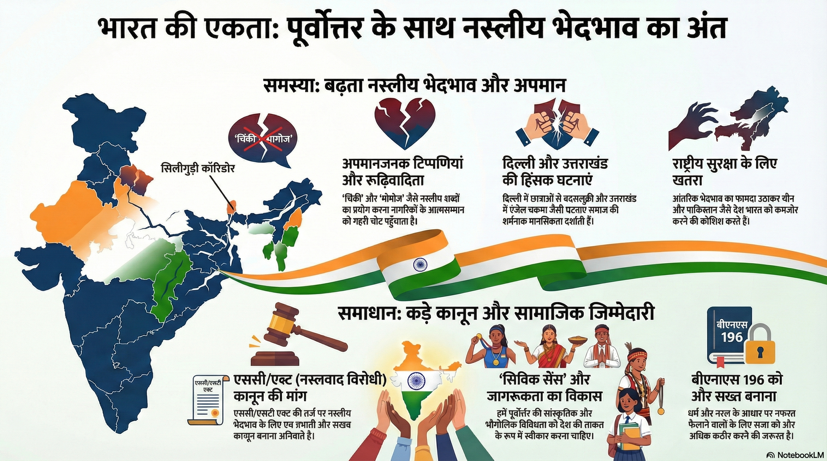 पूर्वोत्तर भारतीयों के साथ नस्लीय भेदभाव: सामाजिक कलंक और राष्ट्रीय अखंडता के लिए गंभीर चुनौती