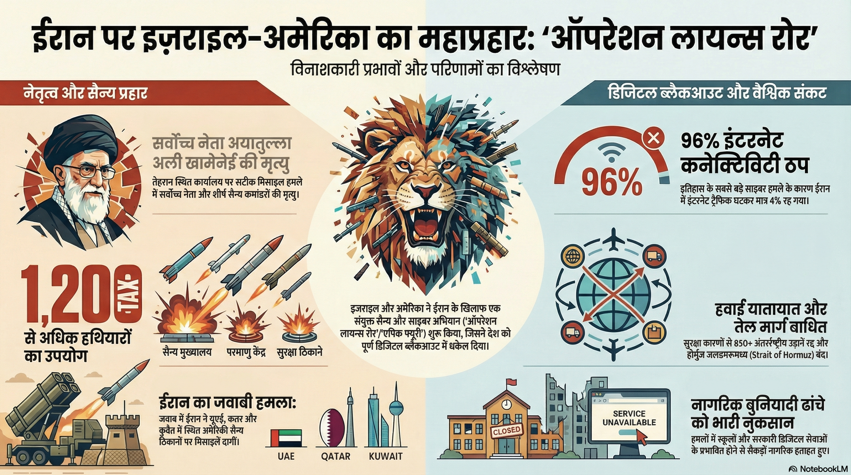 'ऑपरेशन लायन्स रोर' सैन्य विश्लेषण