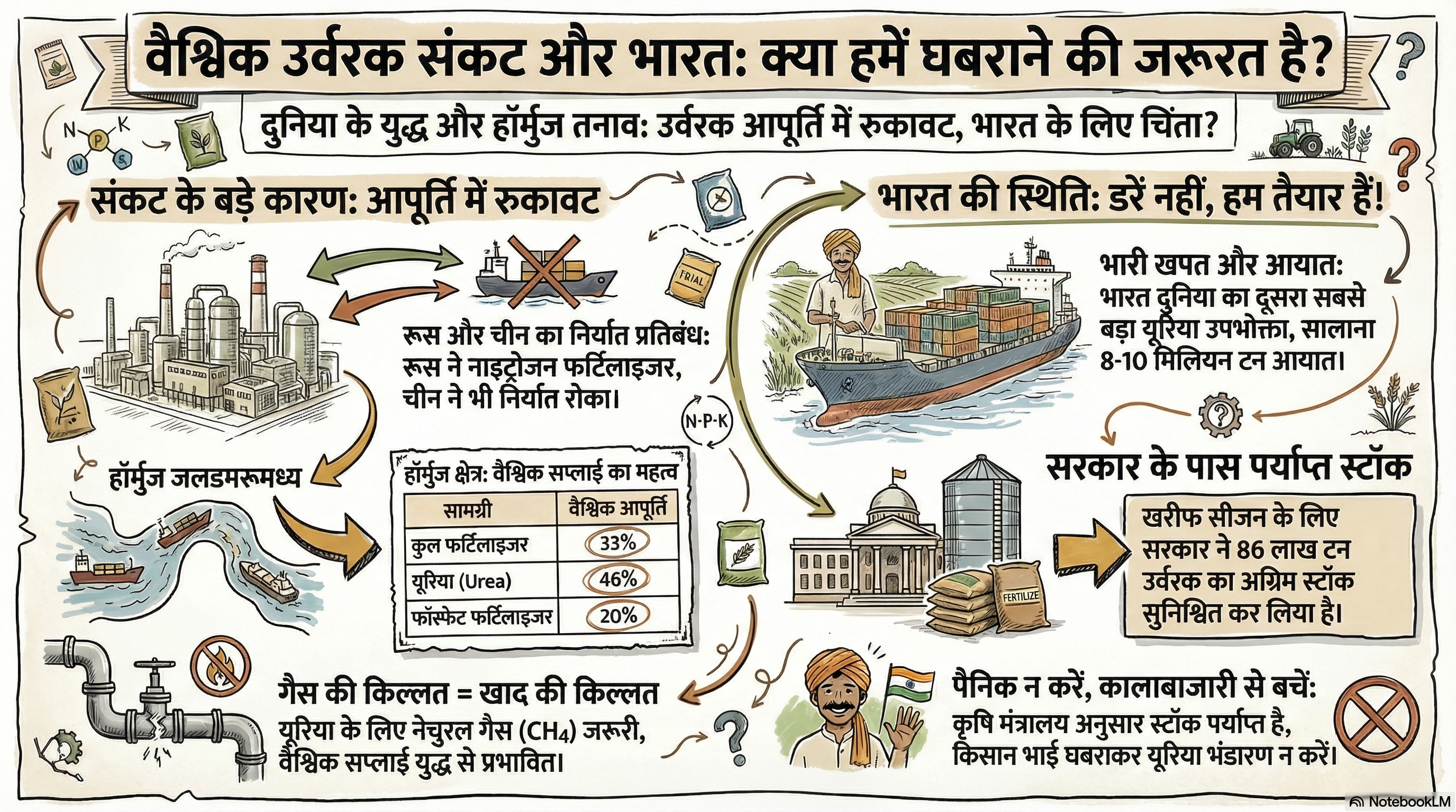 वैश्विक फर्टिलाइजर संकट: रूस का निर्यात बैन और हॉर्मोज विवाद | Global Fertilizer Crisis: Russia's Export Ban and the Hormuz Dispute