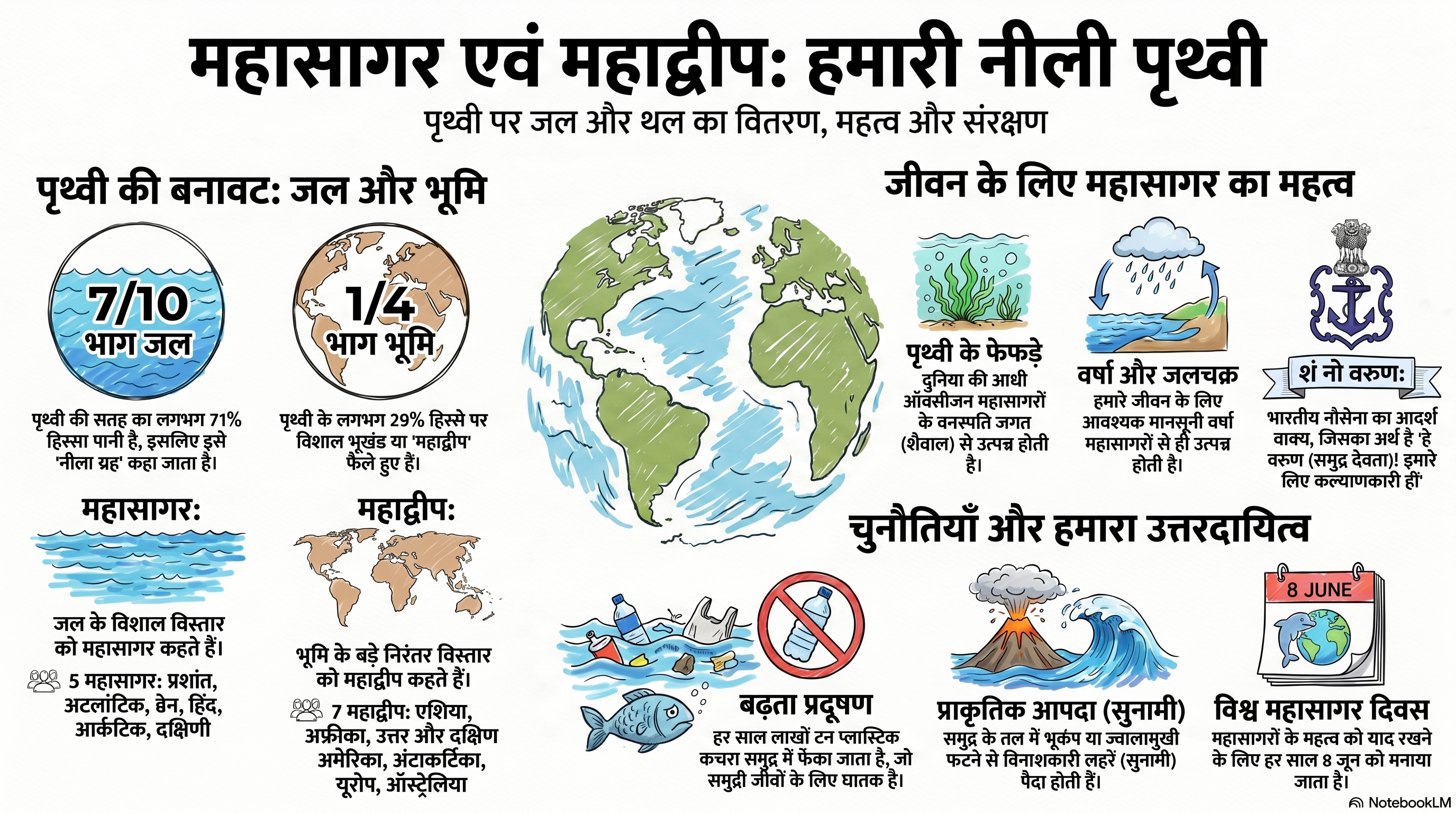 अध्याय 2 : महासागर एवं महाद्वीप